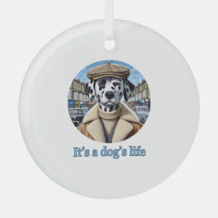 funny gifts for dog lovers Classic T-Shirt Glass Tree Decoration