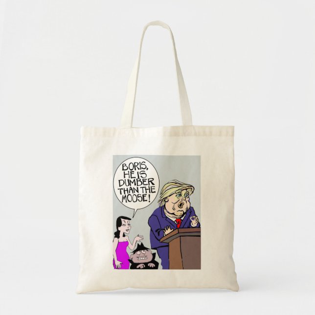 Funny Gifts For Donald Boris And Natasha Long Gift Tote Bag (Front)