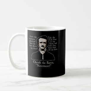 Funny Gifts For Edgar Writer Allan Poe Playwright  Coffee Mug