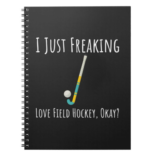 Funny Gifts For Field Hockey Players Sport Team Notebook (Front)