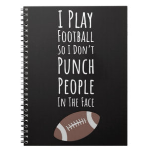 Funny Gifts For Football Players High School Team Notebook