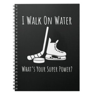Funny Gifts For Hockey Players Team Athlete Sports Notebook