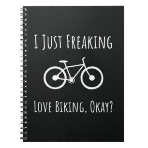 Funny Gifts For Mountain Bikers Biking Cycling Notebook