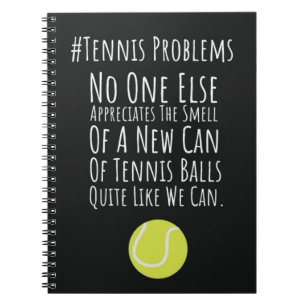 Funny Gifts For Tennis Players Sports Presents Notebook