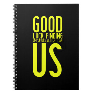 Funny gifts for workers or employees leaving or fi notebook