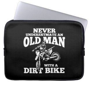 Funny Gifts Never Underestmate An Old Man With A D Laptop Sleeve