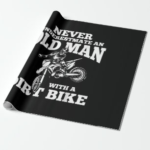 Funny Gifts Never Underestmate An Old Man With A D Wrapping Paper