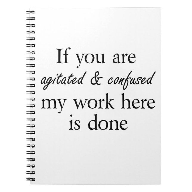 Funny gifts notebook gift ideas unique note books (Front)