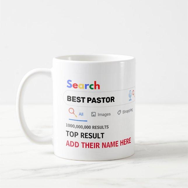Funny Gifts PASTOR PRIEST DEACON MINISTER CLERGY Coffee Mug (Left)