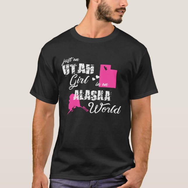 Funny Gifts Utah Shirts Just an Utah girl in an Al (Front)