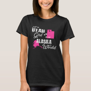 Funny Gifts Utah Shirts Just an Utah girl in an Al