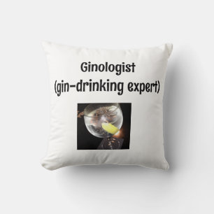 Funny Gin Drinking Cushion
