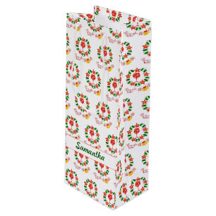 Funny Gin-gle Bells Christmas Holiday Bottle Wine Gift Bag