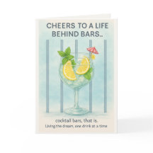 Funny Gin Lover Birthday Card | Cocktail Humour