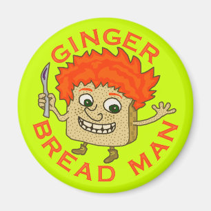 Funny Ginger Bread Man Christmas Pun Magnet