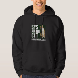 Funny Ginger Cat Computer Laptop Sysadmin Kitty Me Hoodie