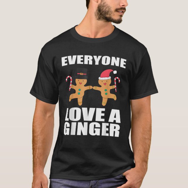 Funny Ginger Redhead Christmas Humor Family Matchi T-Shirt (Front)