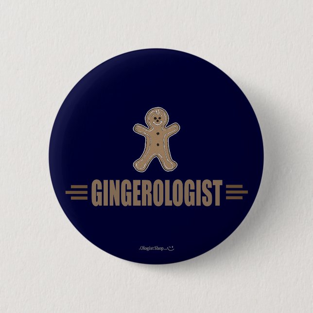 Funny Gingerbread 6 Cm Round Badge (Front)