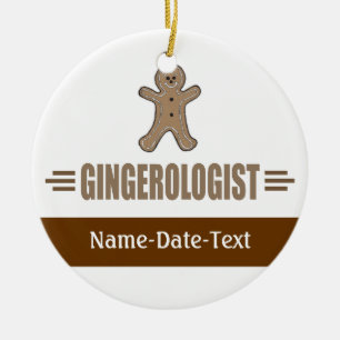 Funny Gingerbread Ceramic Tree Decoration