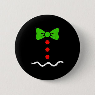 Funny gingerbread christmas cookie xmas costume 6 cm round badge