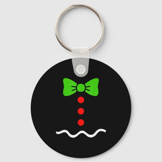 Funny Gingerbread Christmas Cookie Xmas Costume Ki Key Ring (Front)