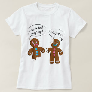 Funny Gingerbread Cookie Christmas Design T-Shirt