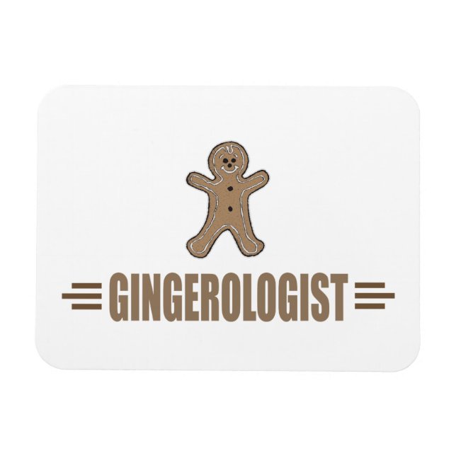 Funny Gingerbread Cookie Magnet (Horizontal)