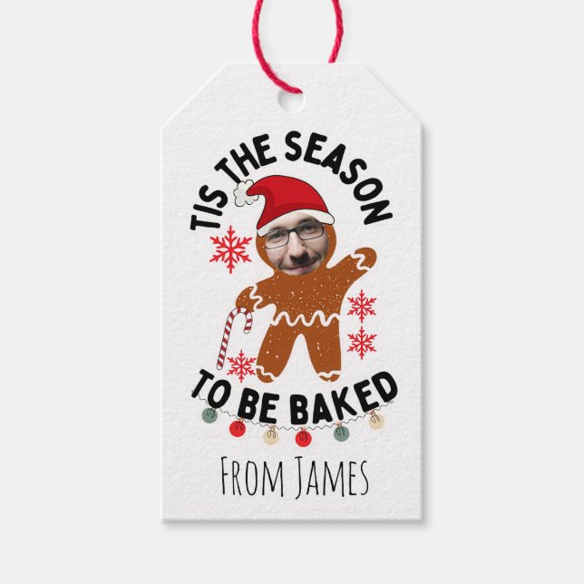 Funny gingerbread  gift tags (Front)