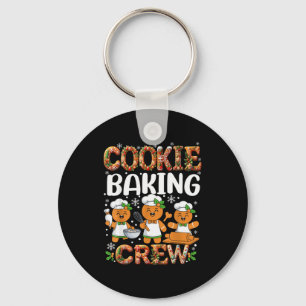 Funny Gingerbread Lovers Cookie Baking Crew Christ Key Ring