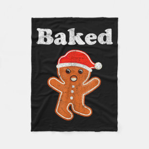 Funny Gingerbread Man Baked Cookie Baking Adult Ch Fleece Blanket