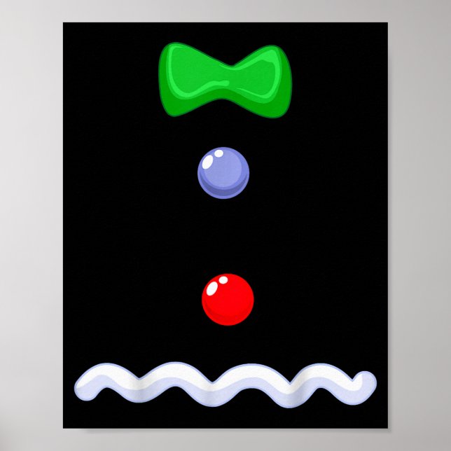 Funny Gingerbread Man Christmas Costume  Poster (Front)