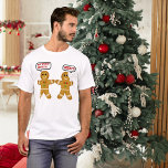 Funny Gingerbread Man Christmas T-Shirt<br><div class="desc">Tacky,  funny,  bitten gingerbread man cookies.</div>