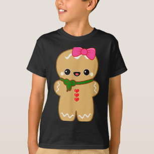 Funny Gingerbread Man Christmas Women & Girl T T-Shirt