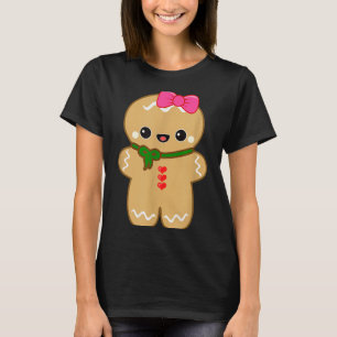 Funny Gingerbread Man Christmas Women & Girl T T-Shirt