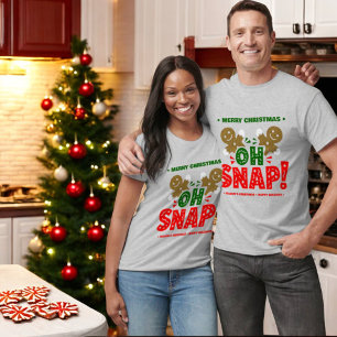 Funny Gingerbread Man Cookie Christmas T-Shirt