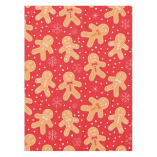 Funny Gingerbread man cookies pattern  Tablecloth