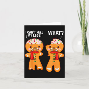 Funny Gingerbread Man Ginger Bread Men Christmas X Card
