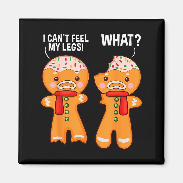 Funny Gingerbread Man Ginger Bread Men Christmas X Magnet (Front)