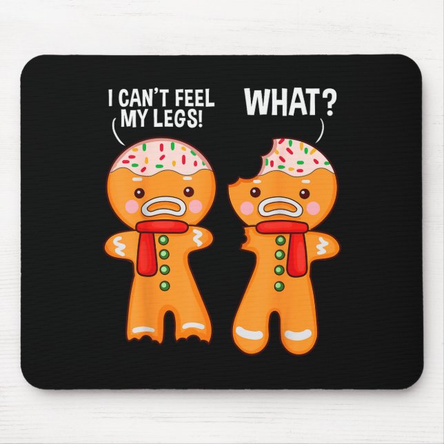 Funny Gingerbread Man Ginger Bread Men Christmas X Mouse Mat (Front)