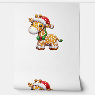 Funny Gingerbread Man Giraffe Christmas Womens Men Wallpaper