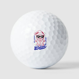 Funny Gingerbread Man - Let's Get Baked Golf Balls