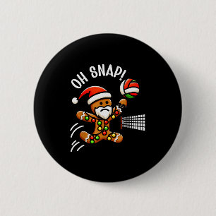 Funny Gingerbread Man Pajamas &amp; Pjs Xmas Holid 6 Cm Round Badge