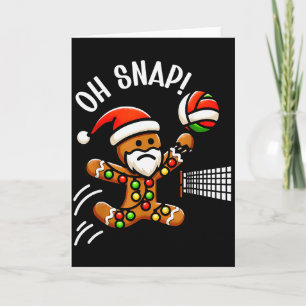 Funny Gingerbread Man Pajamas & Pjs Xmas Holid Card