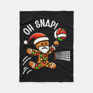 Funny Gingerbread Man Pajamas &amp; Pjs Xmas Holid Fleece Blanket