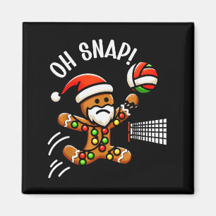 Funny Gingerbread Man Pajamas & Pjs Xmas Holid Magnet