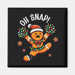 Funny Gingerbread Man Pajamas & Pjs Xmas Holid Magnet