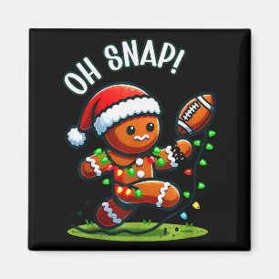 Funny Gingerbread Man Pajamas & Pjs Xmas Holid Magnet