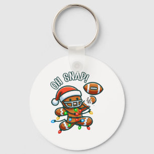 Funny Gingerbread Man Pyjamas And Pjs Xmas Holiday Key Ring