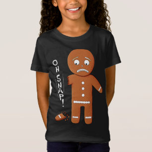 Funny Gingerbread Oh Snap Christmas Pun T-Shirt