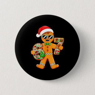 Funny Gingerbread Six Seven 67 Gingerbread Man Xma 6 Cm Round Badge